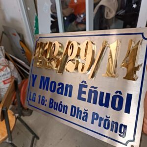 Biển Số Nhà Inox